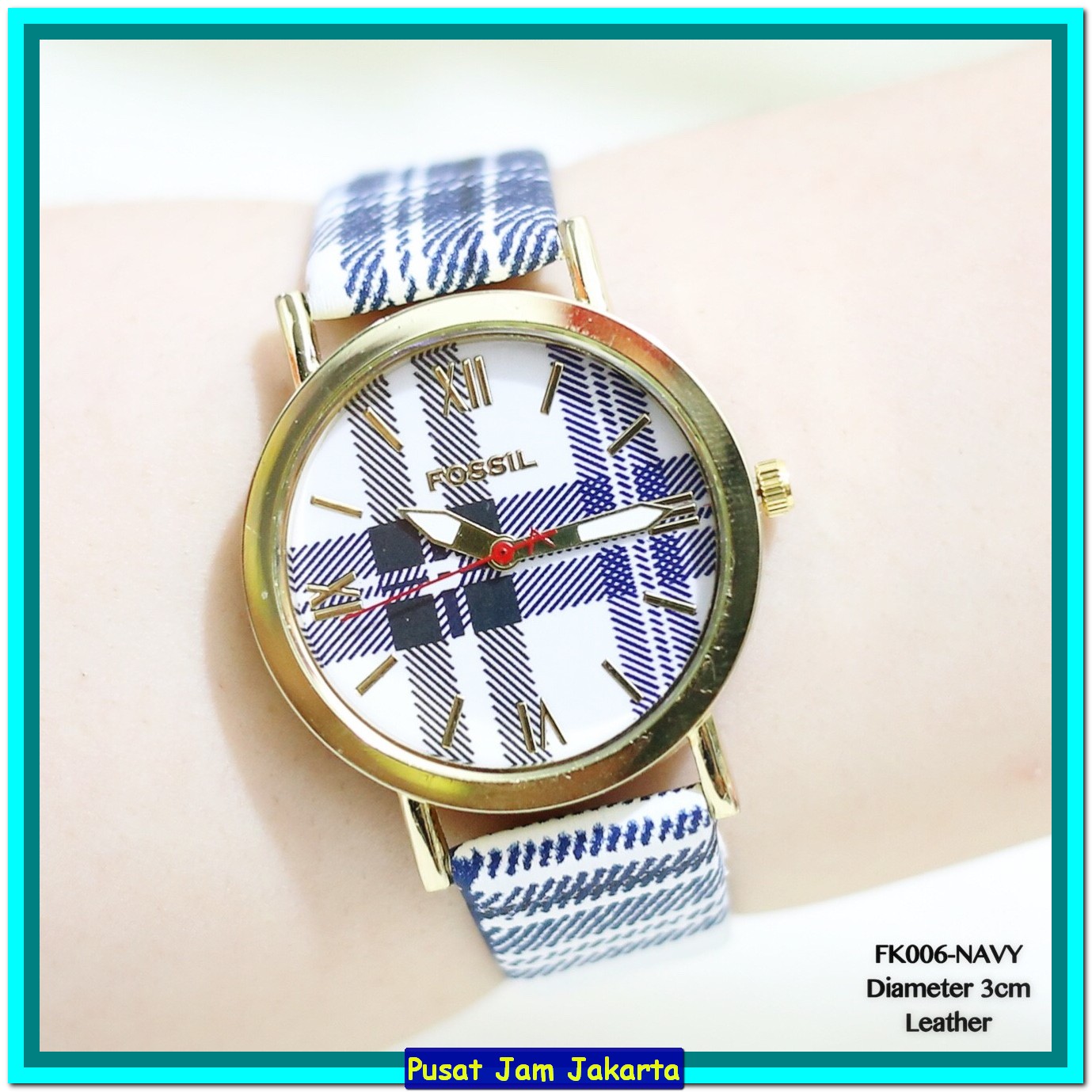 Jam Tangan Fossil Burberry Wanita Tali Kulit Rolex Guess Dkny