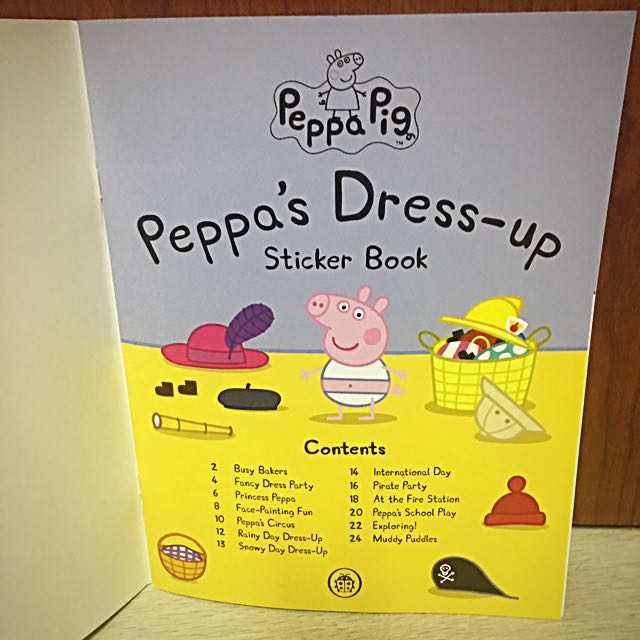 Peppa dress up sticker book online