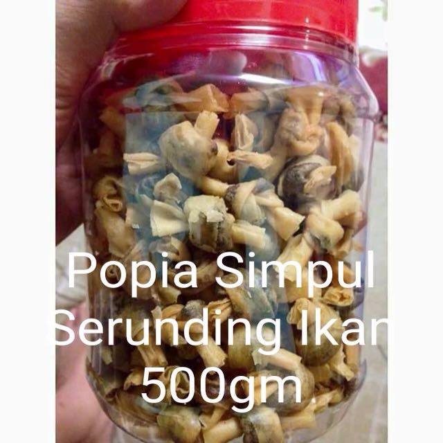 Popia Simpul Serunding Ikan Sedap Dan Segar Food Drinks Instant Food On Carousell
