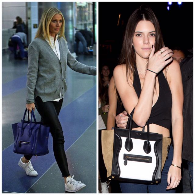 micro luggage handbag in smooth calfskin
