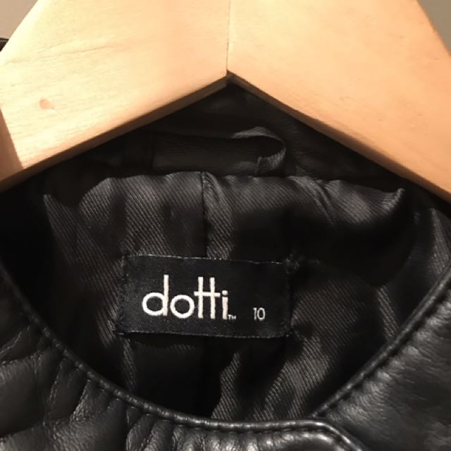 Dotti Leather Jacket Women s Fashion Clothes on Carousell