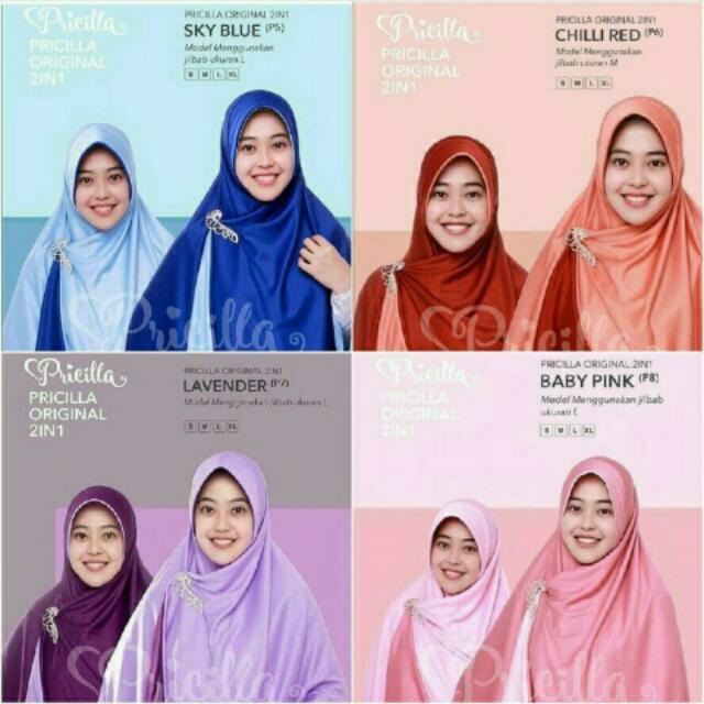 Jilbab Bolakbalik Pricilla Ukuran M Olshop Fashion Olshop Muslim