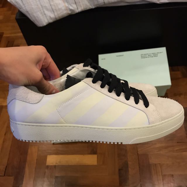 klint solo Retfærdighed Off White Brushed Diagonals Shoes, Men's Fashion, Footwear, Sneakers on  Carousell