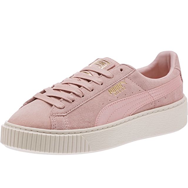 puma suede summer satin platform sneaker