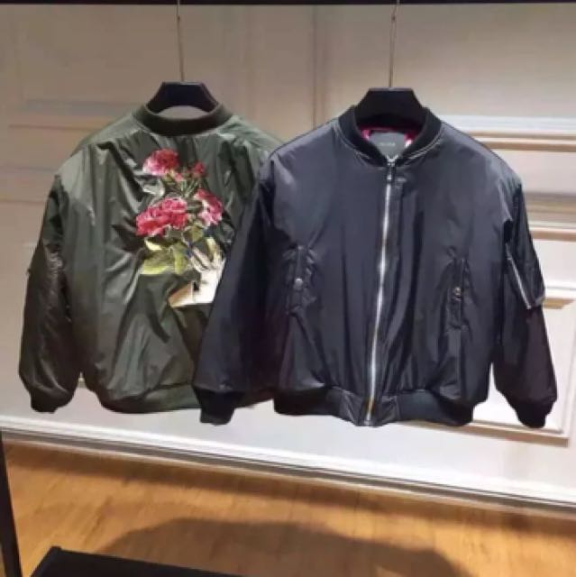 Undercover Jun Takahashi Ghost Hand Rose Embroidery Luxury Bomber Jacket  1:1 Replica Hip Hop Urban Streetwear Fashion