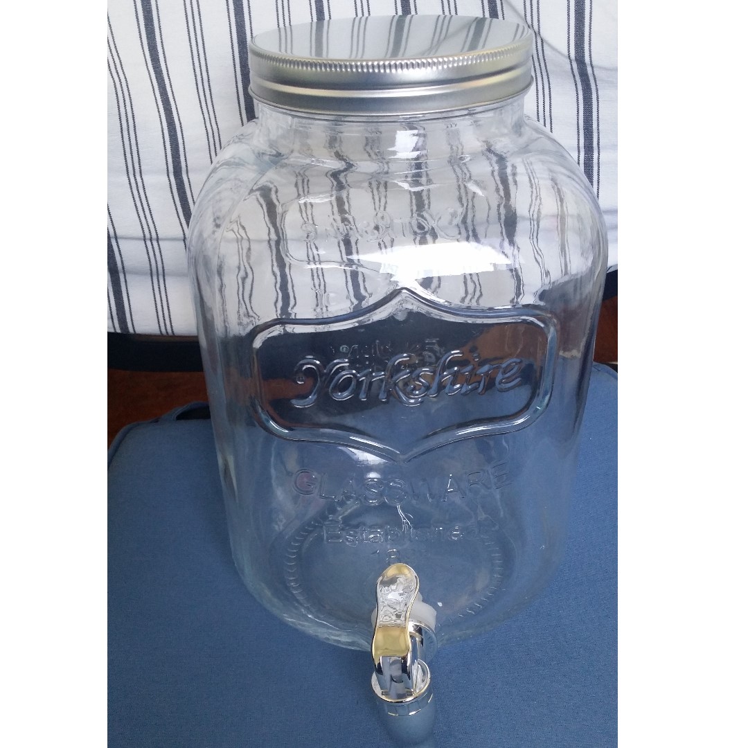 Yorkshire glass 5L drinking water container & dispenser, Home