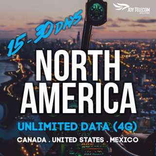 NORTH AMERICA UNLIMITED 4G AND VOICE CALL PREPAID CARD