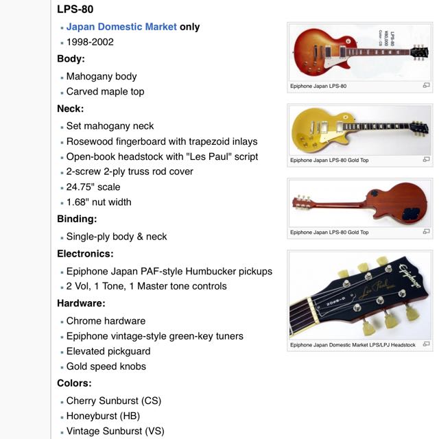 skitse slogan Credential 1999 MIJ Epiphone Les Paul(LPS-80) for Trade, Hobbies & Toys, Music &  Media, Musical Instruments on Carousell