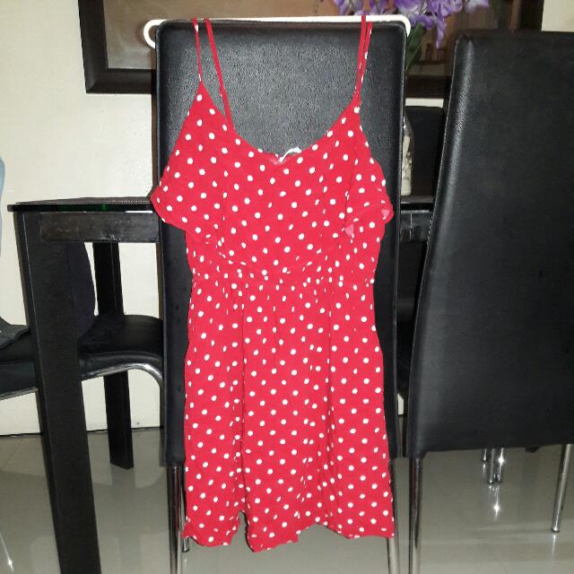 in the style red polka dot dress
