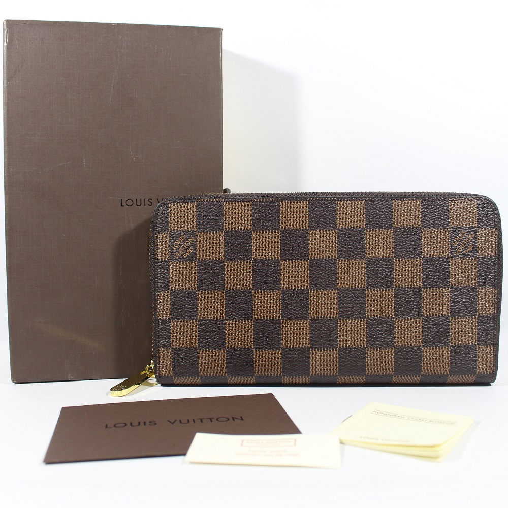Dompet Kulit Panjang Pria Wanita Import Branded Lv 803 Brown Damier Olshop Fashion Olshop Wanita Di Carousell