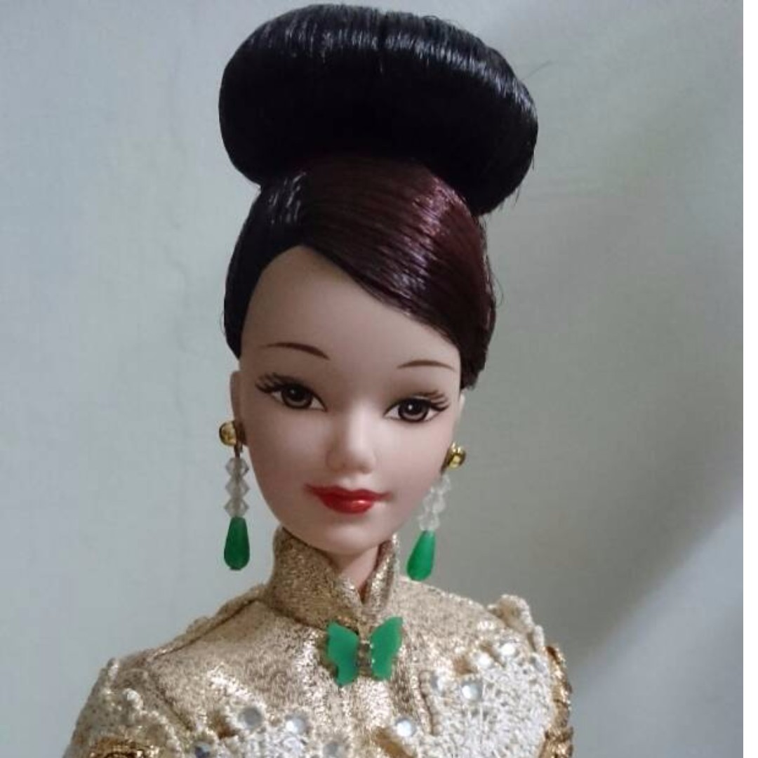 golden qipao barbie