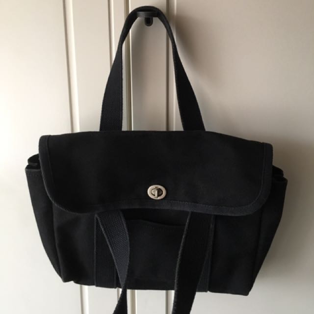 Ichizawa Shinzapuro Hanpu Famous Kyoto Black Canvas Tote Bag Astroboy