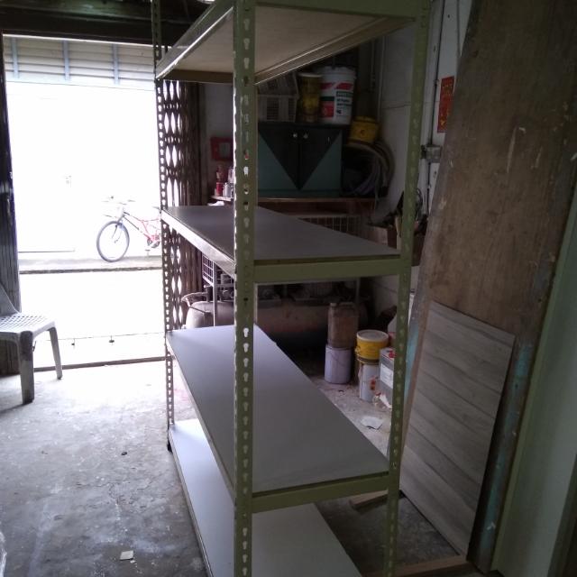 Polykem Metal Rack 4 Tier With White Polykem Board Support, Furniture & Home ...