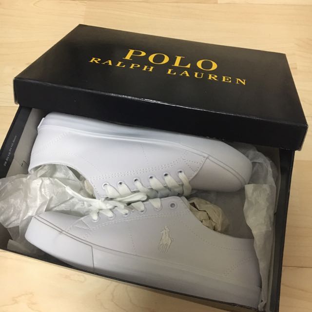 White sales shoes polo