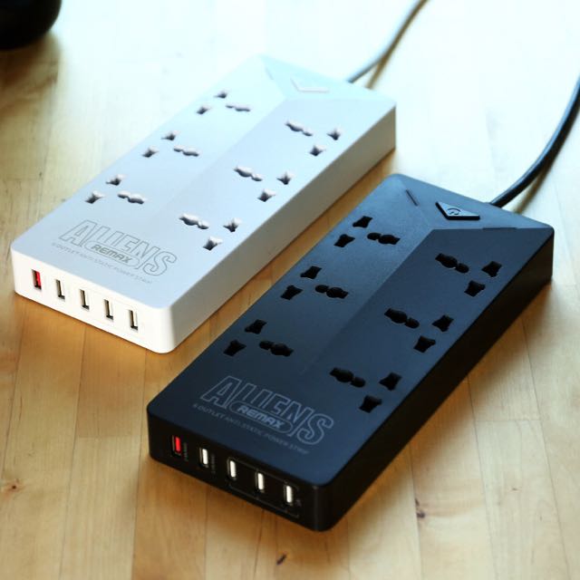 Remax Aliens 6 Socket Power Point Cable Plug With 5 USB, TV & Home ...