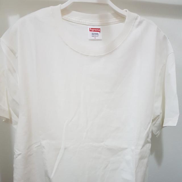 Supreme Plain Tee WHITE