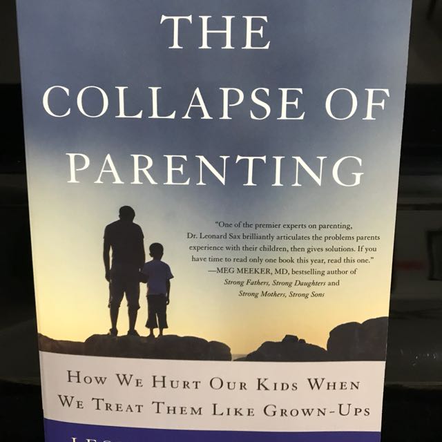 The Collapse Of Parenting Books Stationery Fiction On Carousell