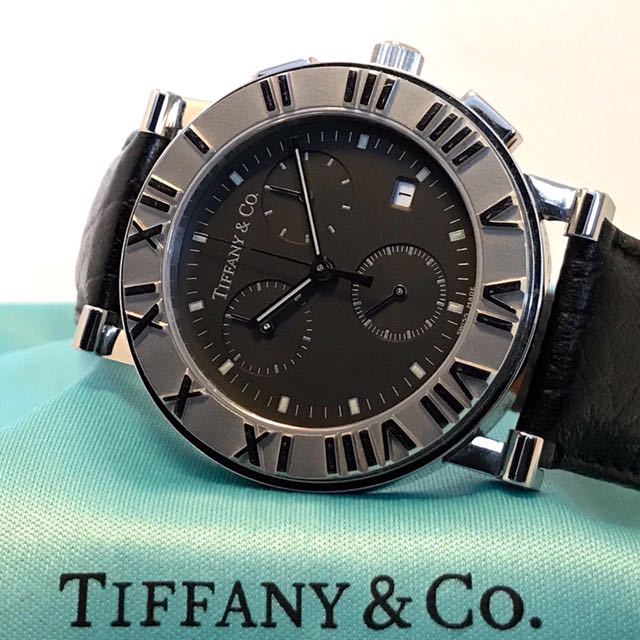 Tiffany Co. Atlas Chronograph Stainless Steel Watch