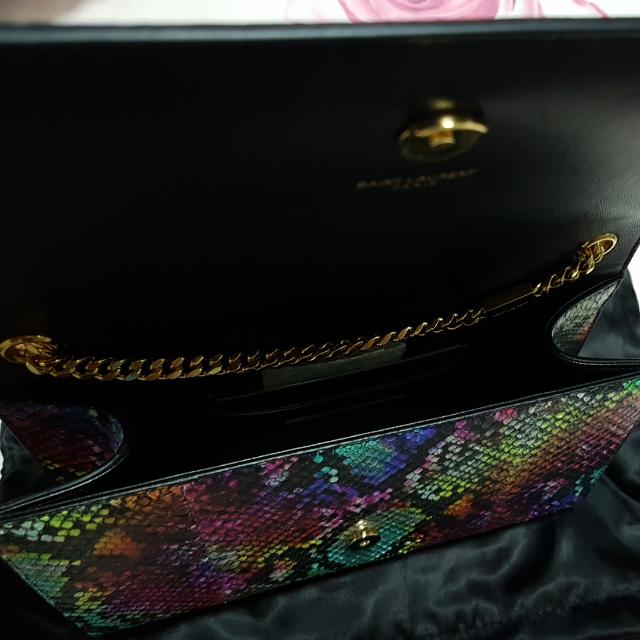 YSL Python Bag (Authentic) 9inch Long (Category: Bags & Wallets) located in Singapore. Submitted by vinovino (Listing ID 108920677, Image 2). Description: -No receipt can get authentication in YSL shop -Comes with certificate.