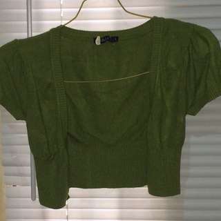 Cardigan hijau