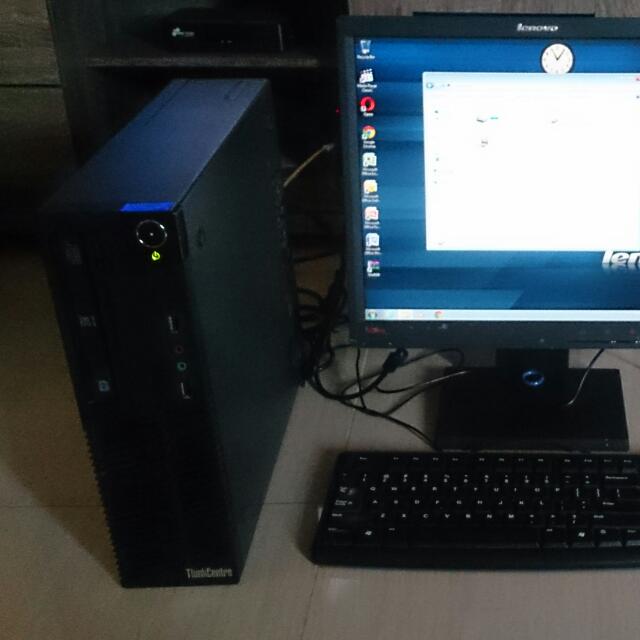 1 Set Pc Lenovo Thinkcentre M58e 7408 Tanpa Mouse Keyboard Turun Harga Elektronik Komputer Desktop Di Carousell