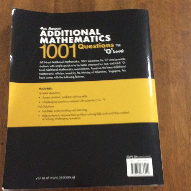 Additional Mathematics 1001 Questions For 'O'Level - Aven ...