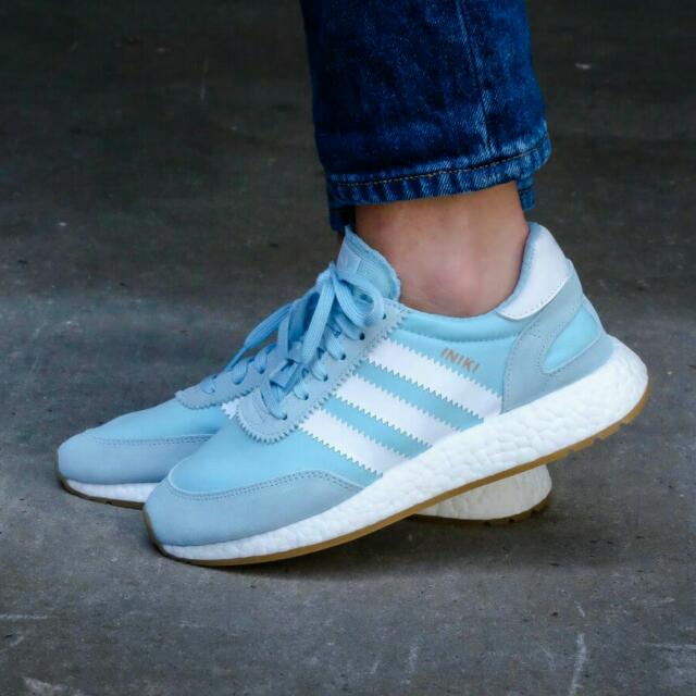 Adidas iniki white outlet and blue