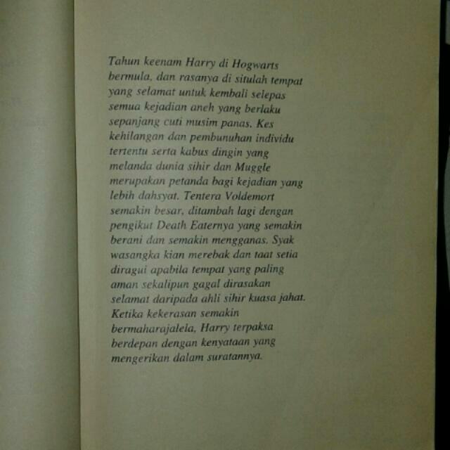 HARRY POTTER (Bahasa Malaysia), Hobbies & Toys, Books & Magazines