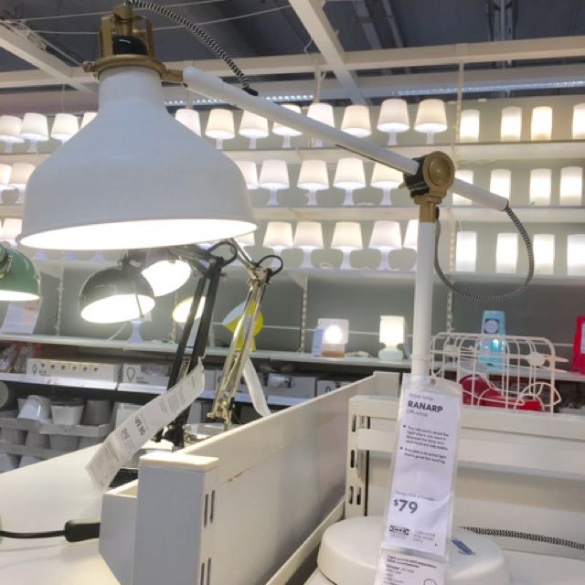 Ikea Ranarp Work Lamp White Furniture Others On Carousell