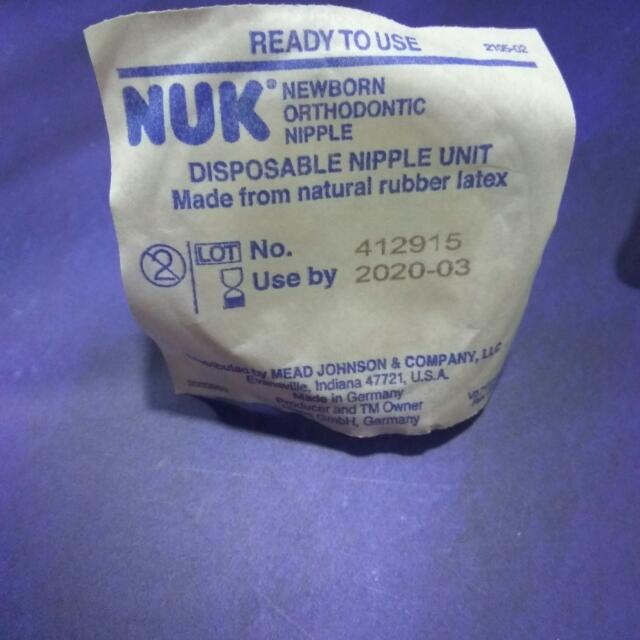 nuk disposable orthodontic teats