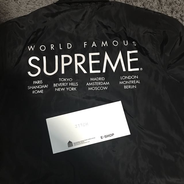 supreme international coaches jacket