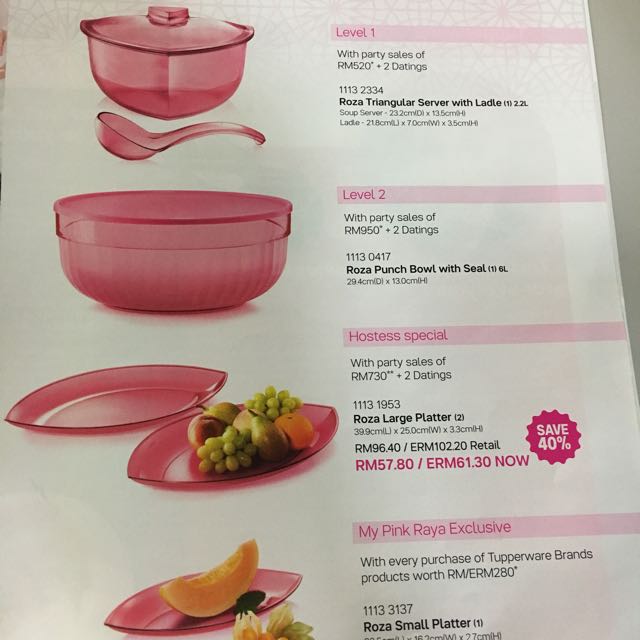 Tupperware Level Set, Furniture & Home Living, Kitchenware & Tableware