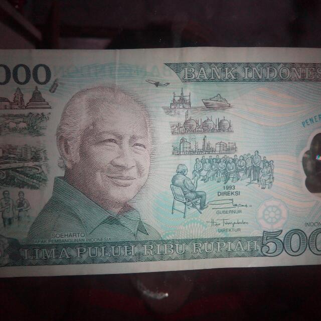 Uang Lama Rp 50 000 Gb Soeharto Edisi Penerbitan Khusus Thn Cetak 1993 Antik Uang Lama Di Carousell