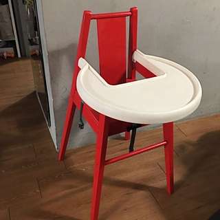 IKEA木製寶寶餐椅