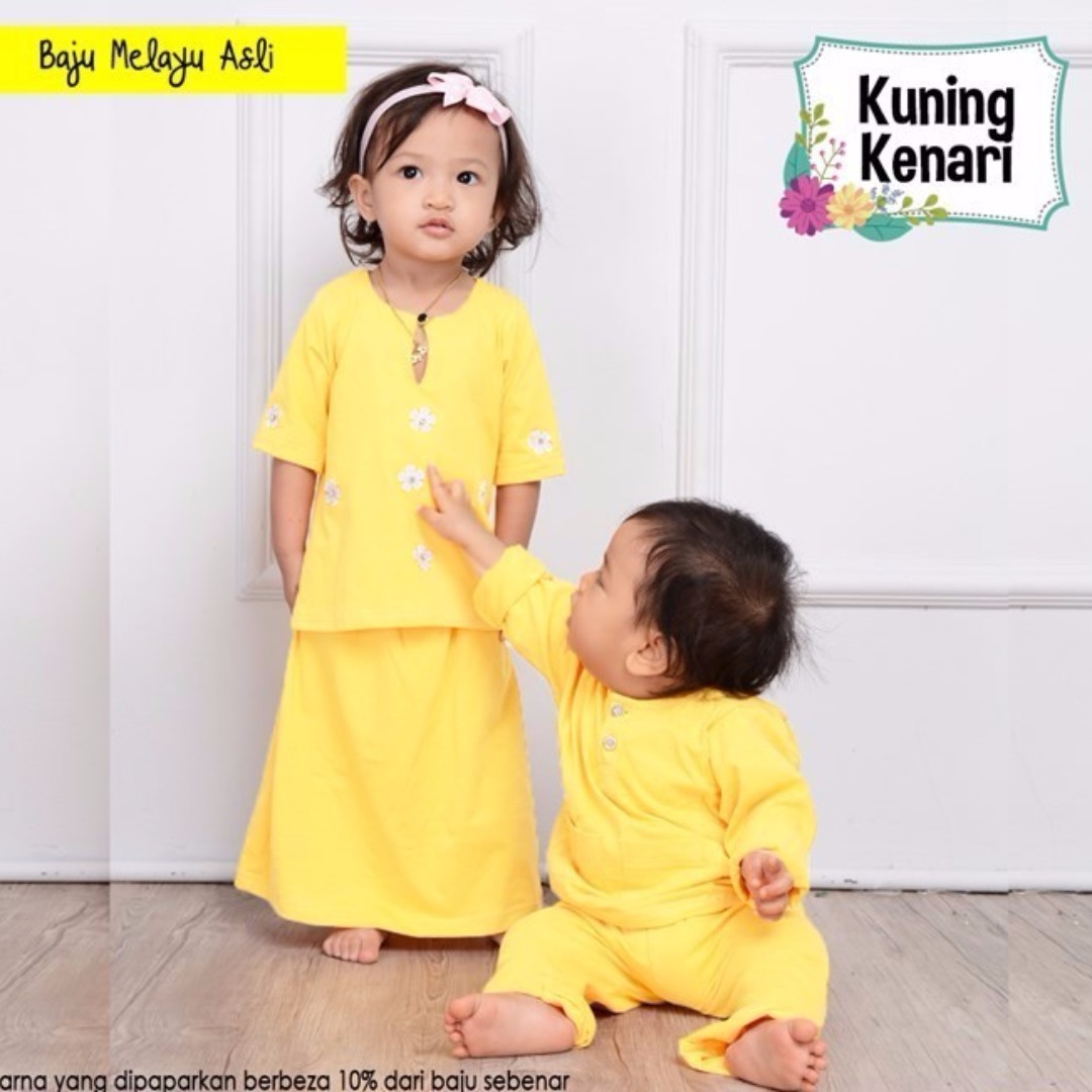 25 Trend Terbaru Baju  Melayu  Sekolah Warna Kuning  JM 