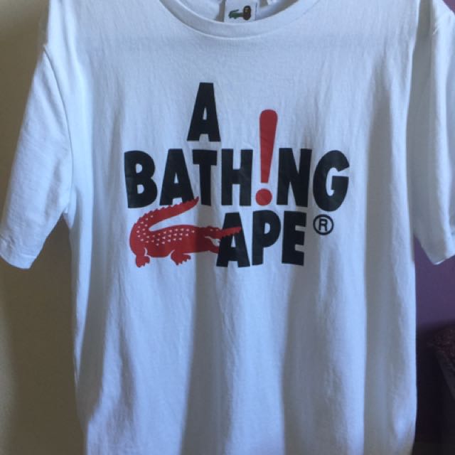 Bathing ape discount lacoste