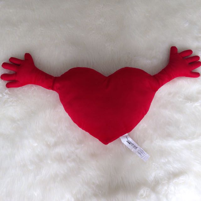 Ikea Red Heart Shape Pillow Home Furniture On Carousell