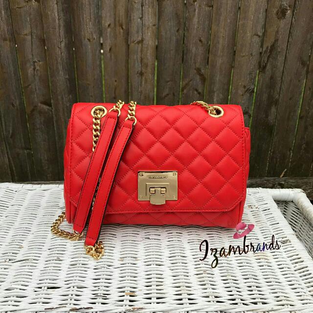 Michael Kors Vivianne Shoulder Flap Bag in Sienna