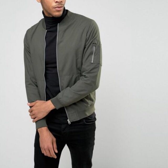 pull and bear bomber jacket mens