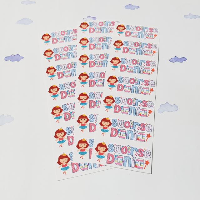 Sticker Name Label Birthday Iron On Clothing Labels