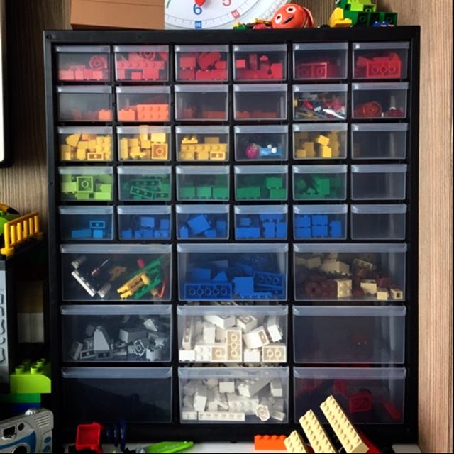 Used 39 Drawers Multi Use Cabinet Organizer Books Stationery
