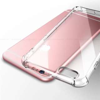 Apple iPhone 7 矽膠氣墊保護殼手機殼 防摔 透明［鏡頭旁透黑款］