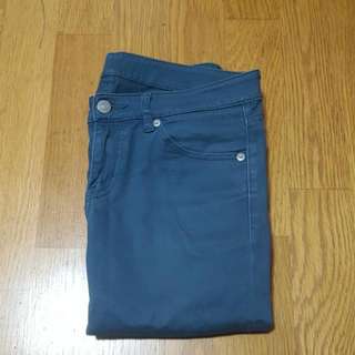 Uniqlo 藍綠色 長褲 26腰