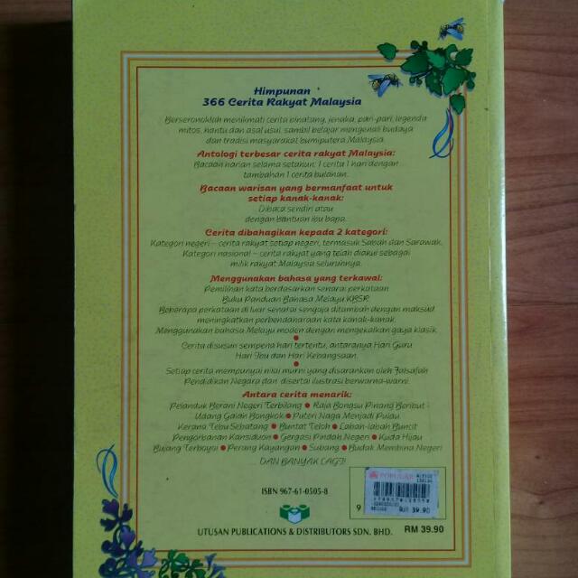 366 Cerita Rakyat Malaysia Books Stationery Books On Carousell