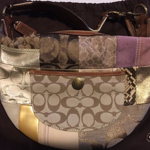 coach patchwork hobo