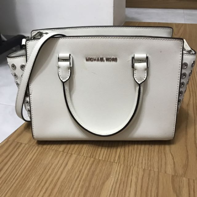 Authentic Michael Kors Selma Grommet White