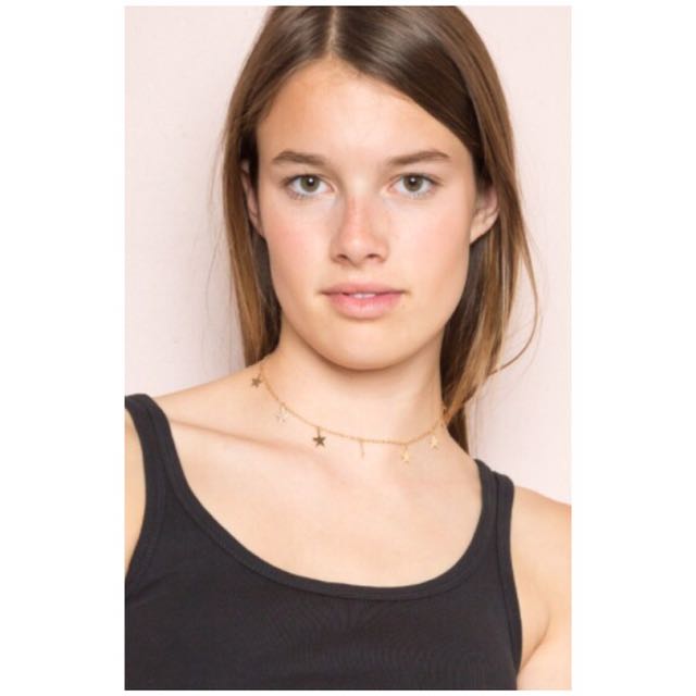 Brandy melville gold sales stars charm necklace