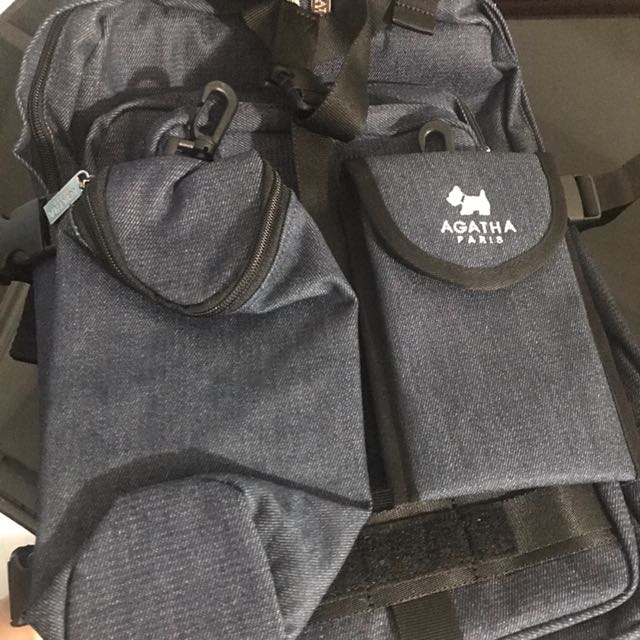 Bts x Agatha Backpack Navy / Jeans 