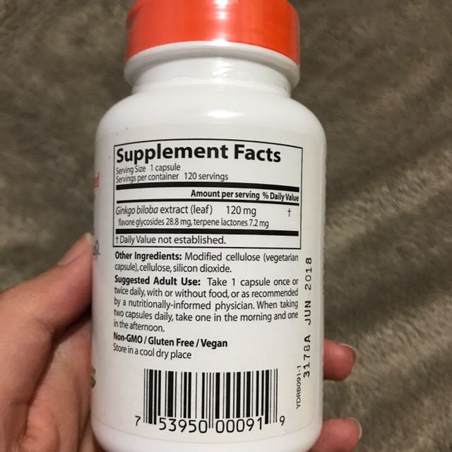 Doctor's Best Extra Strength Gingko, Health & Nutrition, Health ...