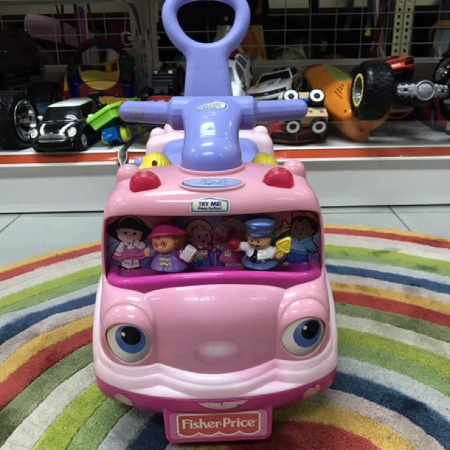 Little people pink school on sale bus